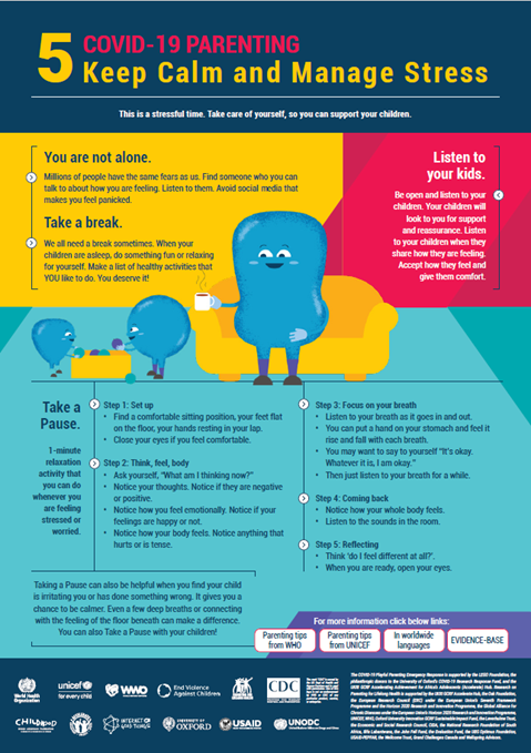 COVID-19 Parenting - Keep calm and manage stress