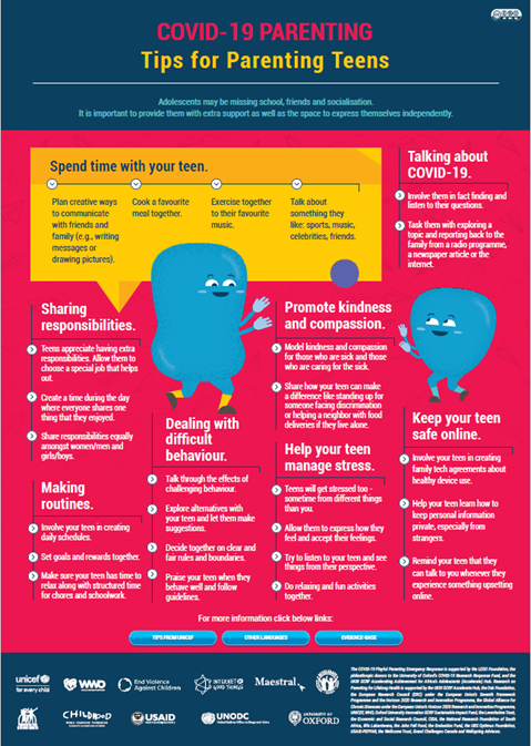 COVID-19 Parenting - Tips for parenting teens