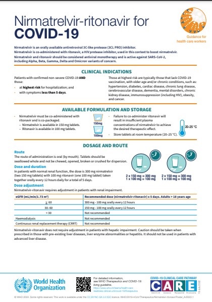 Nirmatrelvir Ritonavir For Covid 19