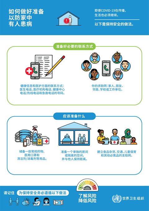 Person sick in your household Prepare 如何做好准备以防家中有人患病