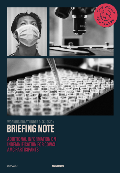 Additional information on indemnification for COVAX AMC participants