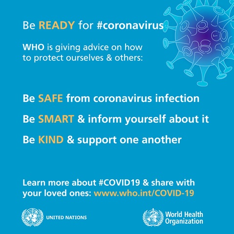Be ready for coronavirus Be ready for coronavirus
