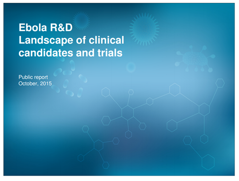 Ebola research and development landscape of clinical candidates and trials