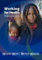 Front cover of Working for Health brochure 2024
