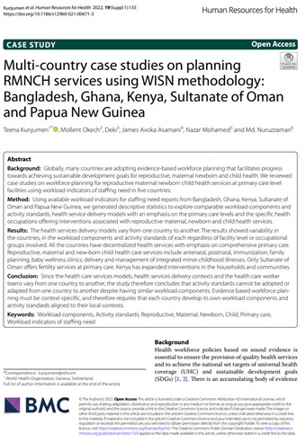 HRH Journal WISN article cover: RMNCH