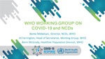 Presentation from the Working Group - WHO Civil Society Working Group on NCDs - 4 May 2020