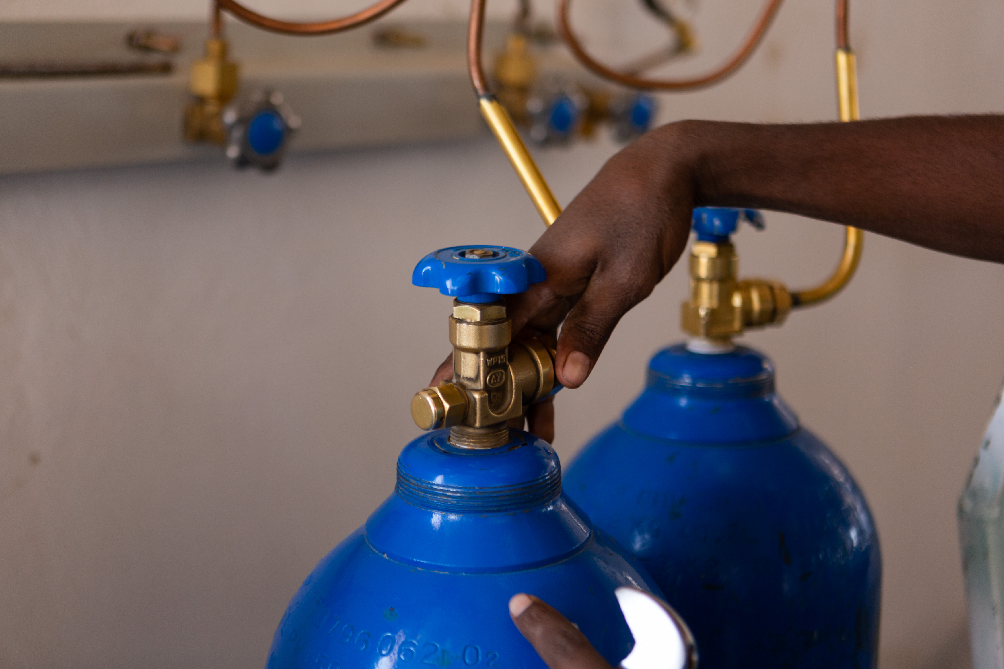 oxygen tanks