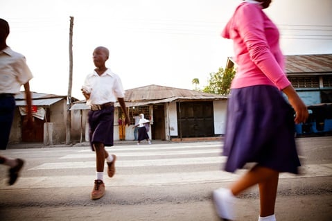 international-delivery(1) School children crossing a road