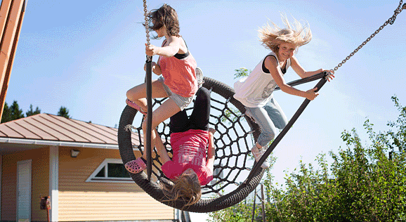 children playing in finland