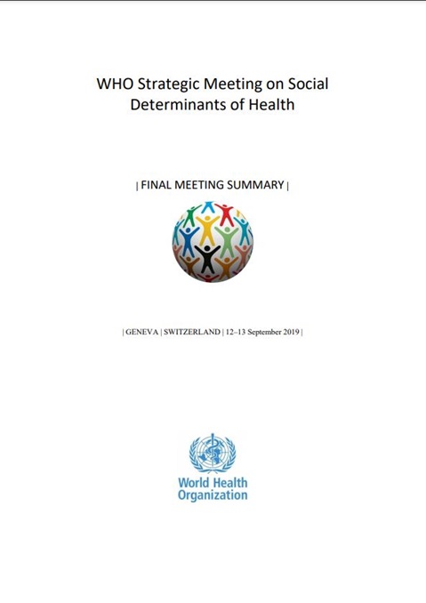WHO Strategic Meeting on Social Determinants of Health