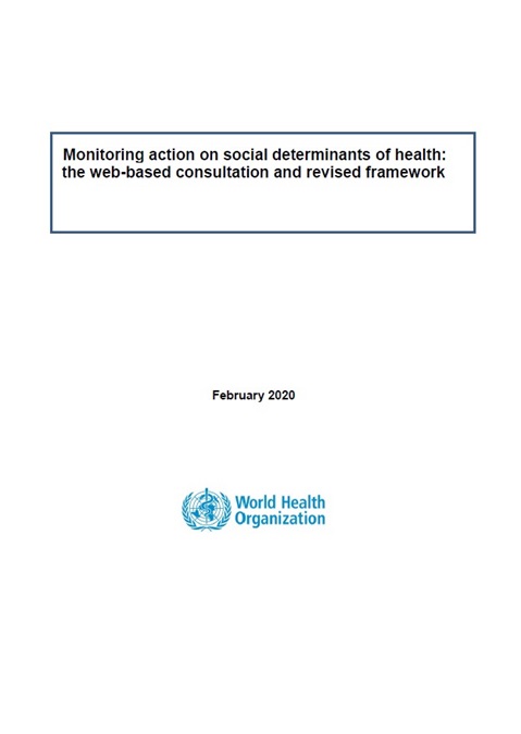 Monitoring action on social determinants of health: the web-based consultation and revised framework