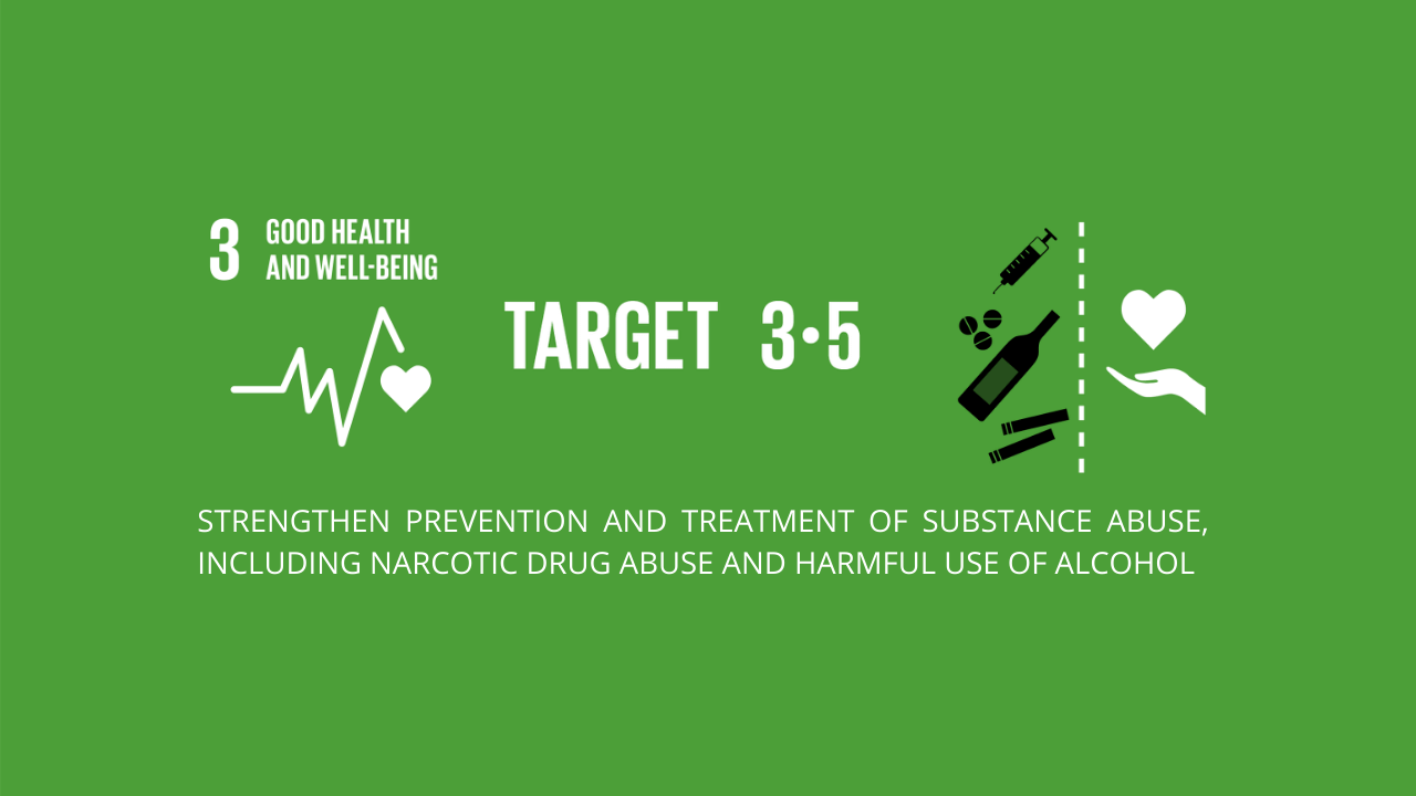 SDG Target 3.5 |  Strengthen the prevention and treatment of substance abuse, including narcotic drug abuse and harmful use of alcohol