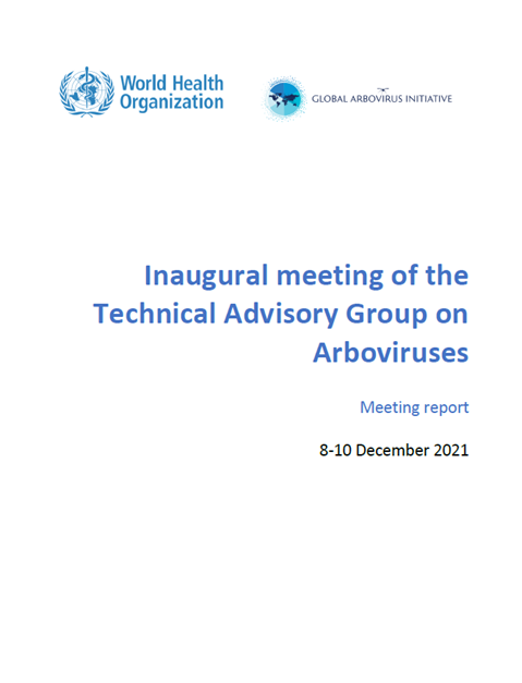 Inaugural meeting TAG-Arbovirus 8 - 10 December 2021