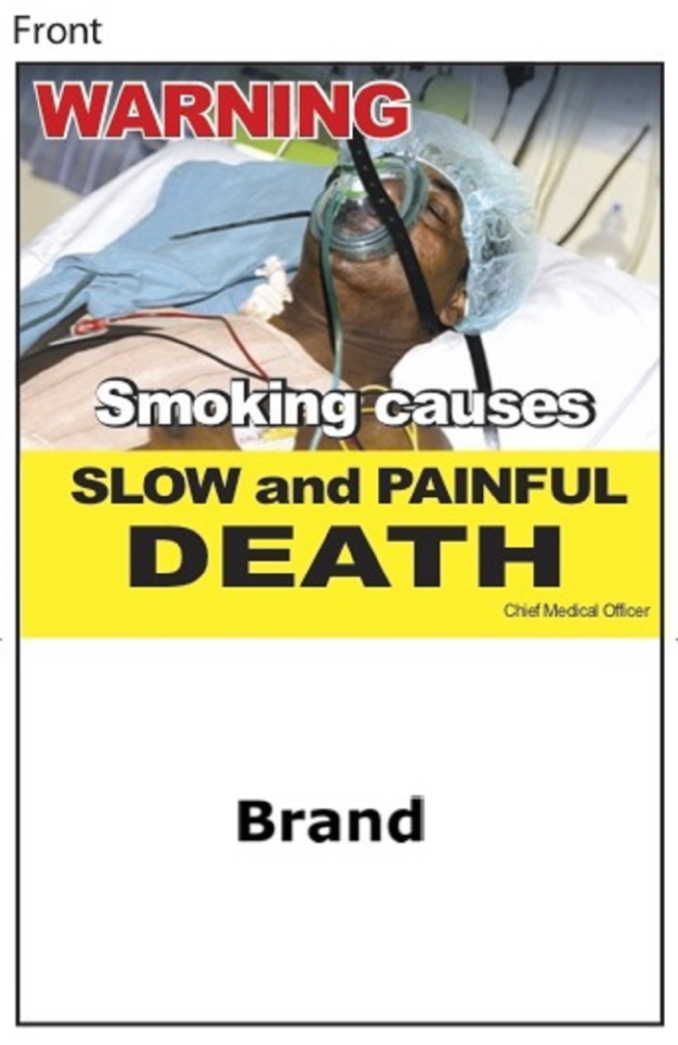 Smoking causes slow and painful death