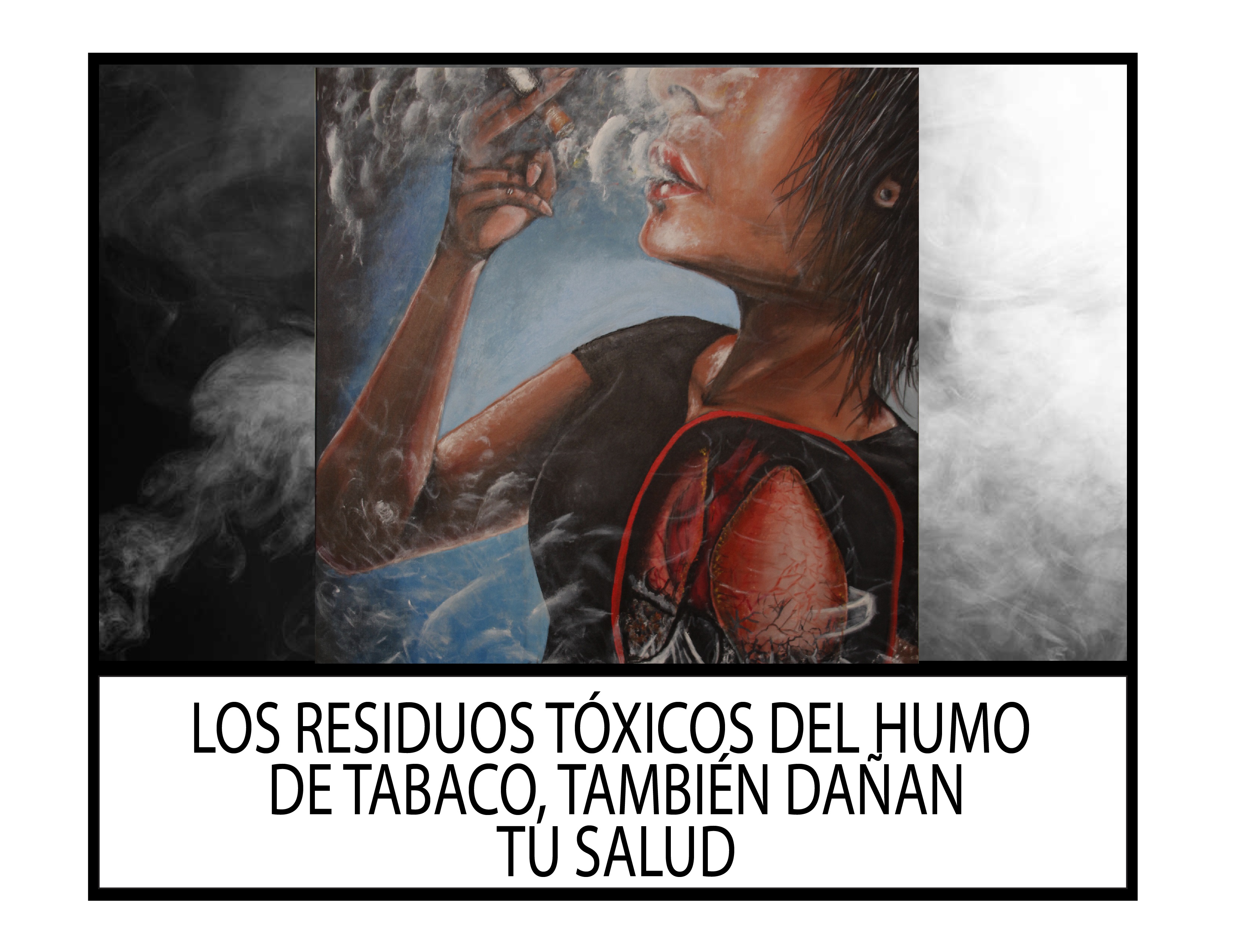 The toxic residues in tobacco smoke also damage your health