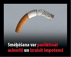 Smoking may reduce the blood flow and causes impotence