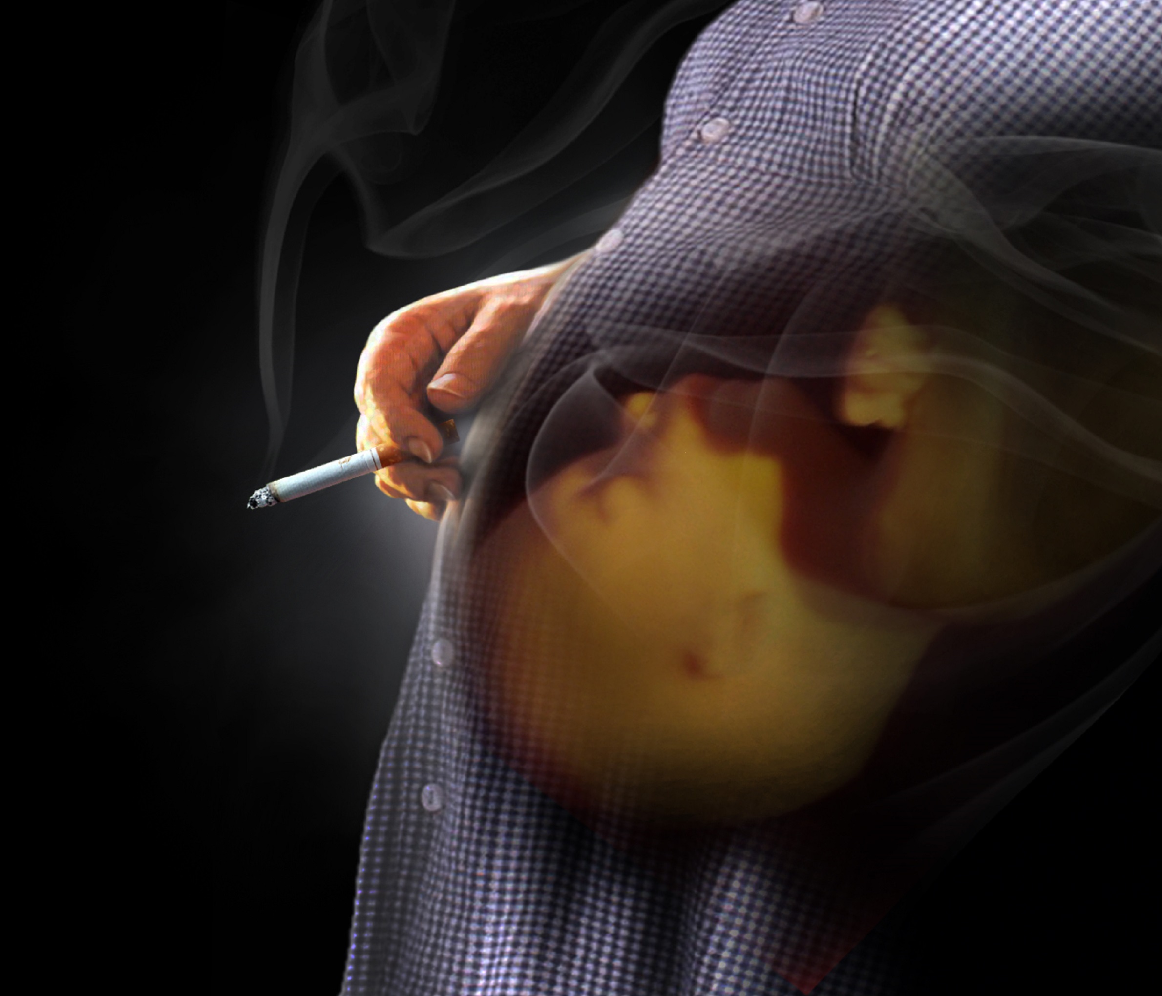 Second-hand smoking affects fetus and leads to growth retardation and premature labor
