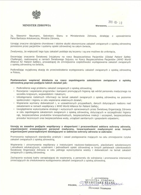 Pledge by poland in polish on WHHD