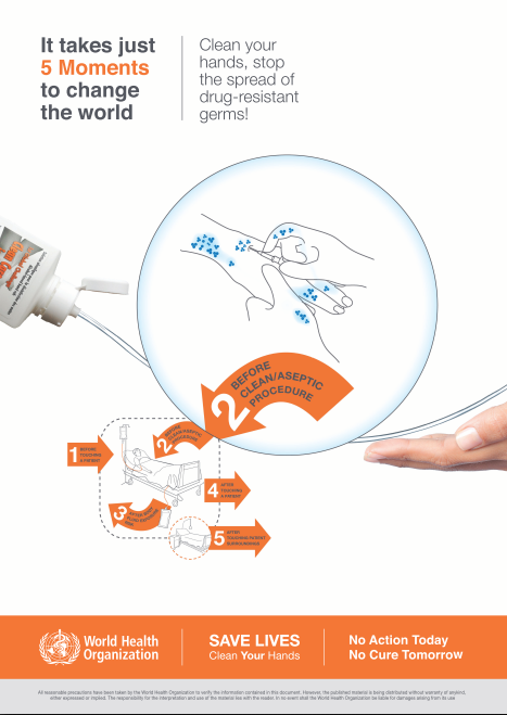 Five moments for hand hygiene Moment 2