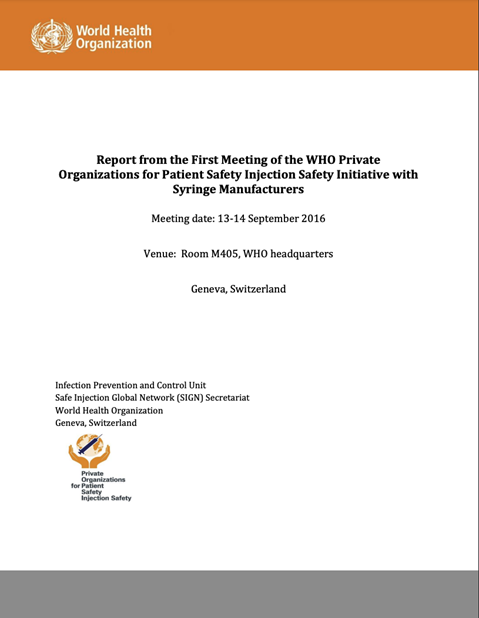 POPS for injection safety first meeting report