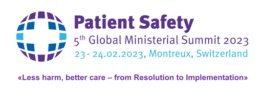 Global Ministerial Summit on Patient Safety 2023 banner