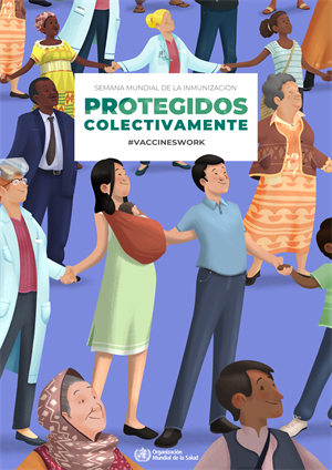 immunization week 2019 poster family