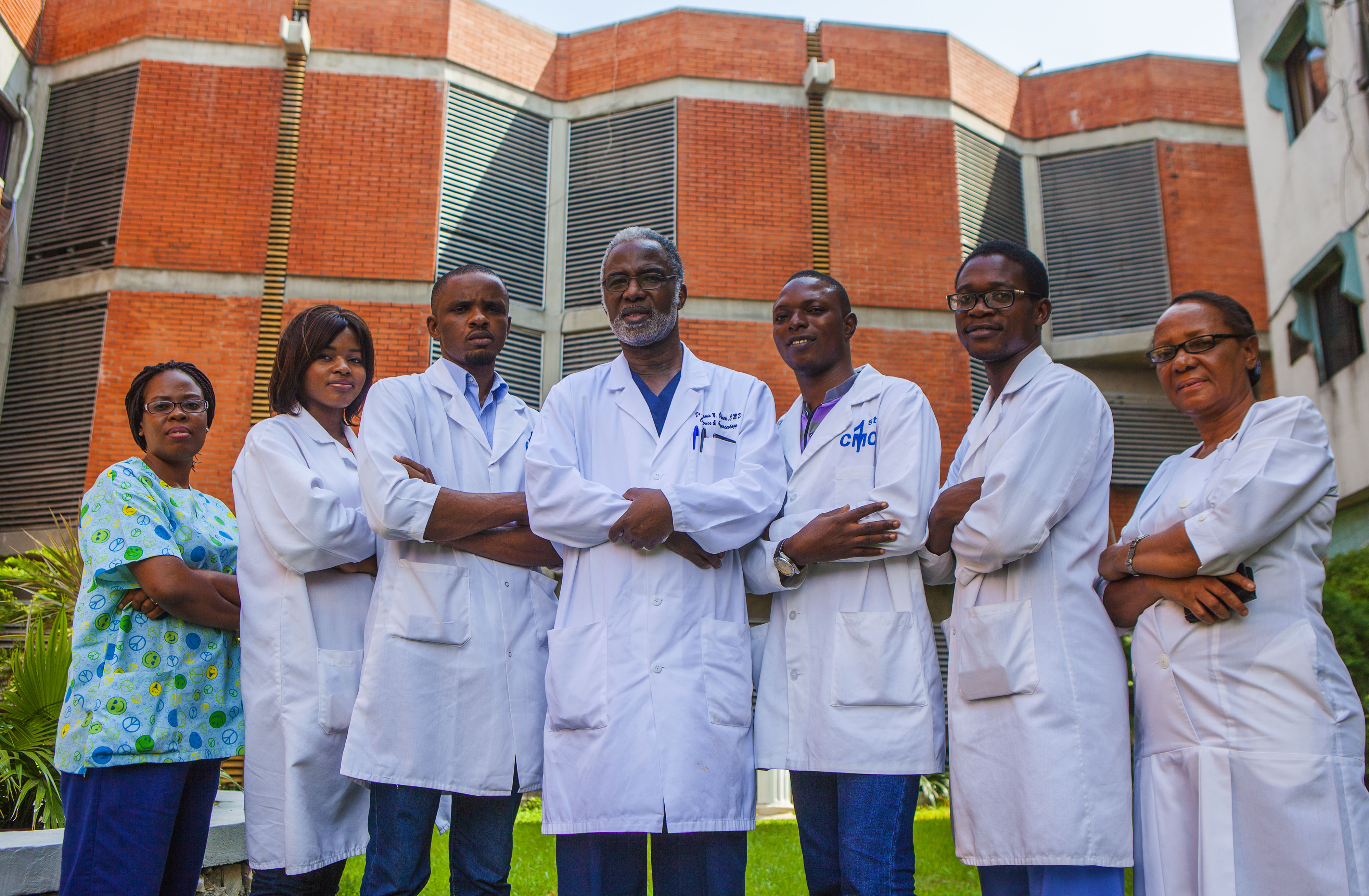 Doctors of the 1st Consultant Hospital. 4 out of 7 of the Ebola victims in Nigeria were from 1st Consultant's Hospital, where the index cases arrived.