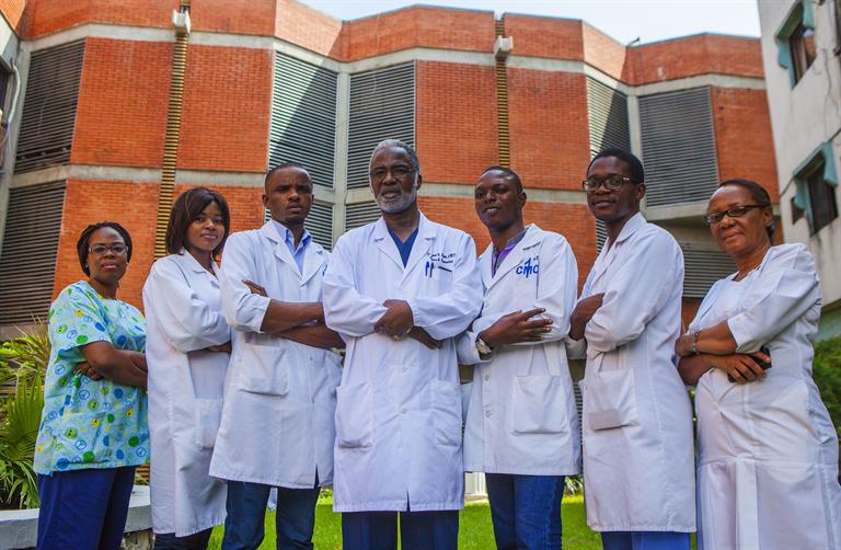 Doctors of the 1st Consultant Hospital. 4 out of 7 of the Ebola victims in Nigeria were from 1st Consultant's Hospital, where the index cases arrived.