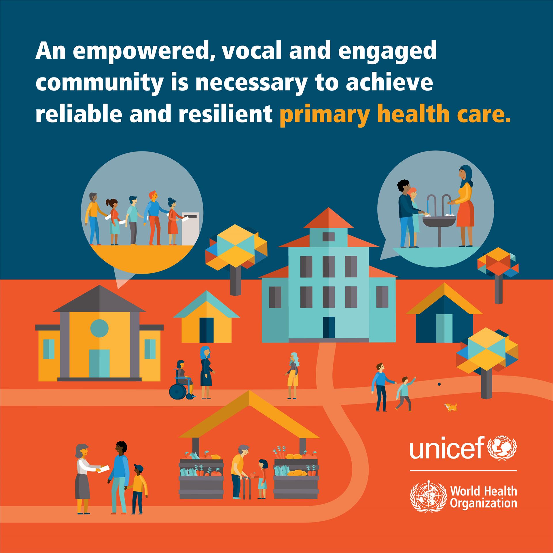An empowered, vocal and engaged community is necessary to achieve reliable and resilient primary health care.