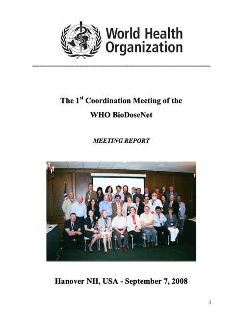 The 1st Coordination Meeting of the WHO BioDoseNet