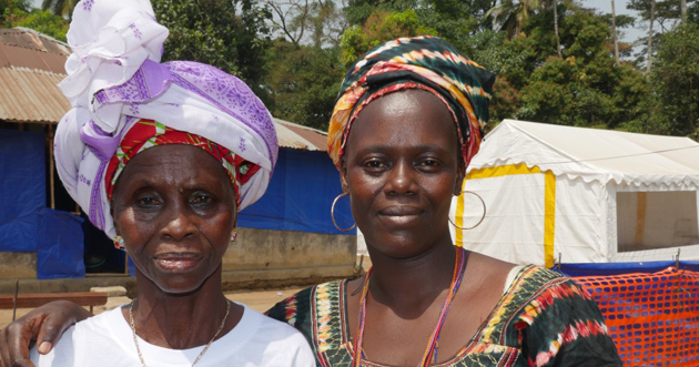Ya Marie Kanu and her daughter Abibatu Conteh, Tonkolili District, Sierra Leone