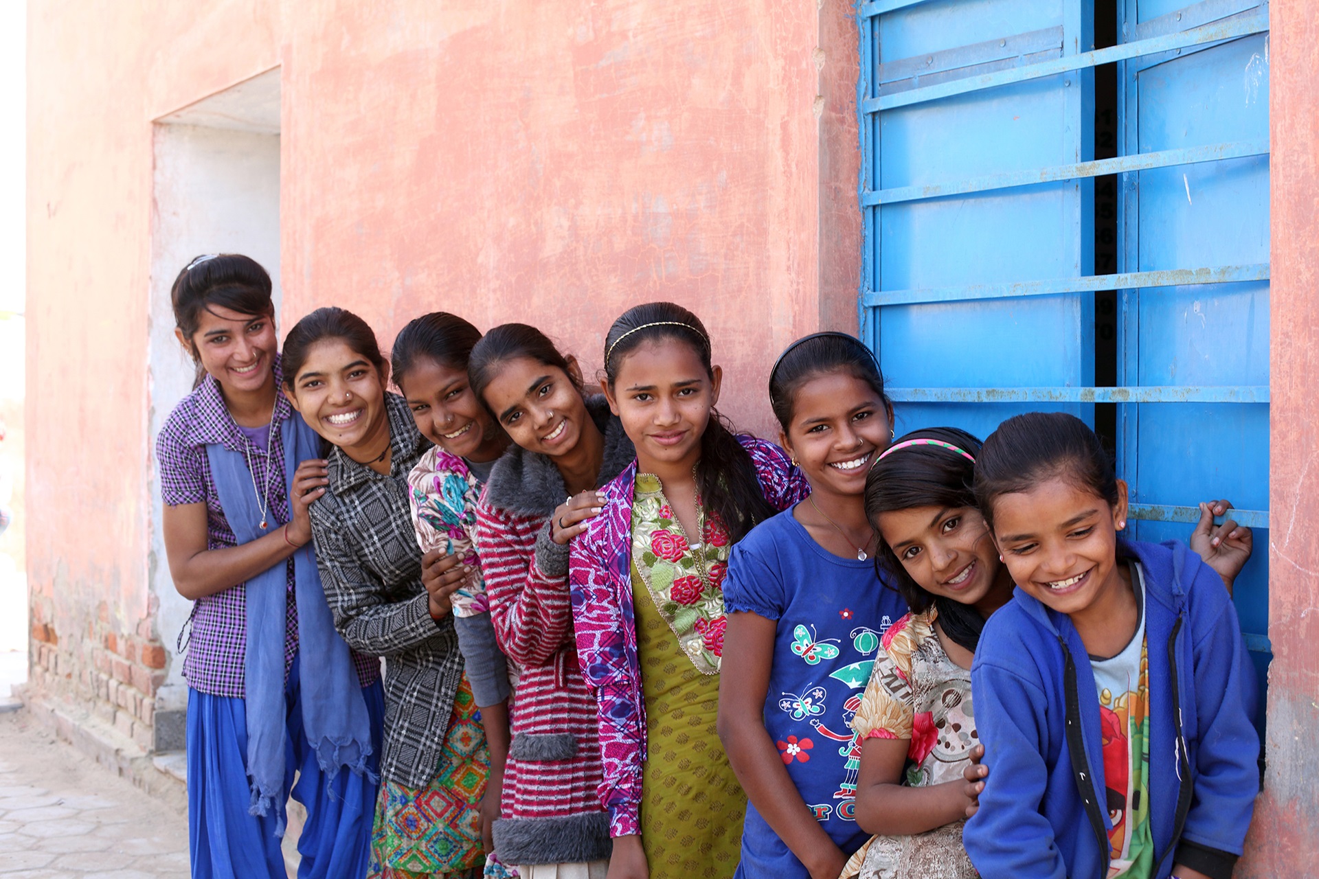 Young adolescent girls in Rajasthan, India