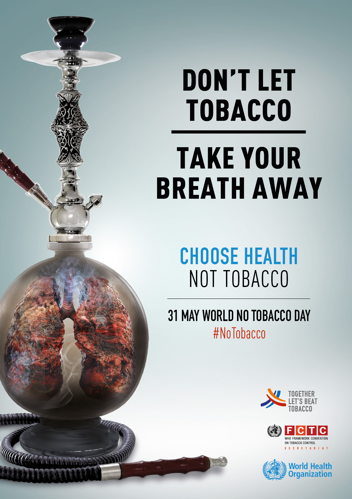 World No Tobacco Day shisha poster