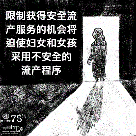 限制获得安全流产服务的机会将迫使妇女和女孩采用不安全的流产程序，增加了患病、残疾甚至死亡的风险。