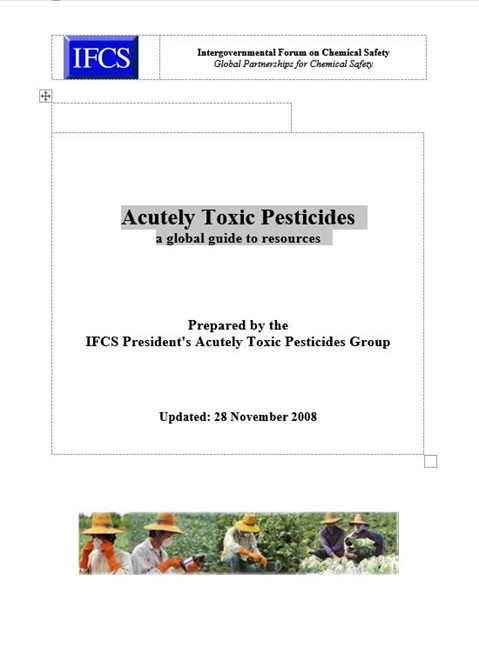 Acutely Toxic Pesticides - a global guide to resources