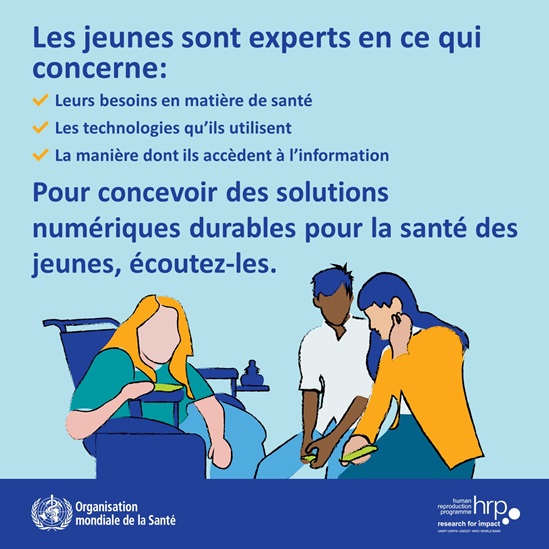 Infographie: Les jeunes sont des experts pour concevoir des solutions numériques durables pour leur santé, écoutez-les