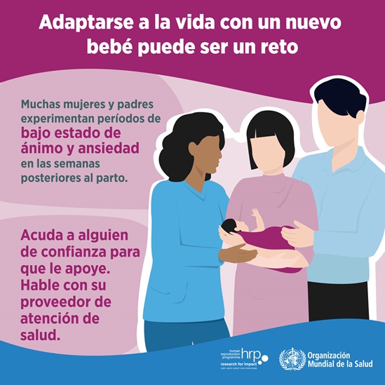 Infografía : Adaptarse a la vida con un nuevo bebé puede ser un reto