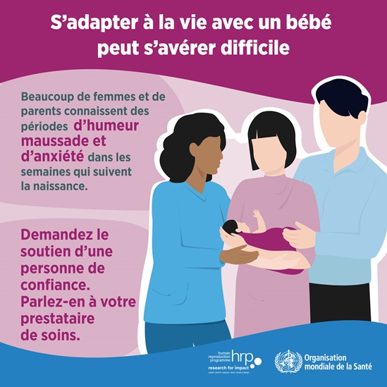 Infographie : S'adapter à la vie avec un bébé peut s'avérer difficile