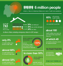 thumbnail for infographic on Health system in north-eastern Nigeria.