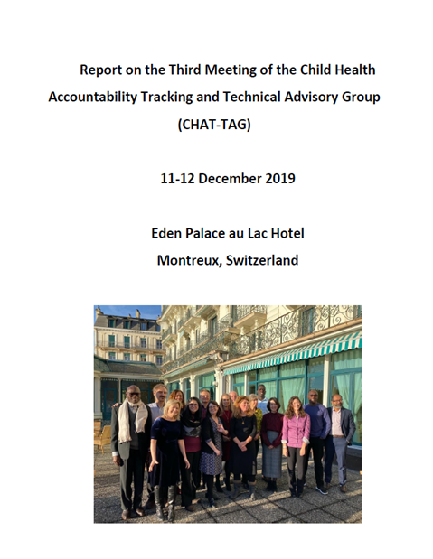 Report on the Third Meeting of the Child Health Accountability Tracking Technical Advisory Group (CHAT-TAG)