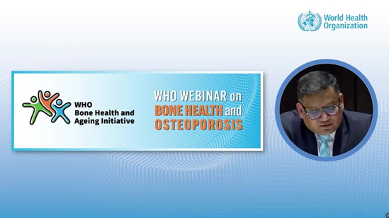 This was a virtual webinar on bone health and osteoporosis