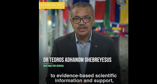 WHO DG talking about the new report on formula milk marketing