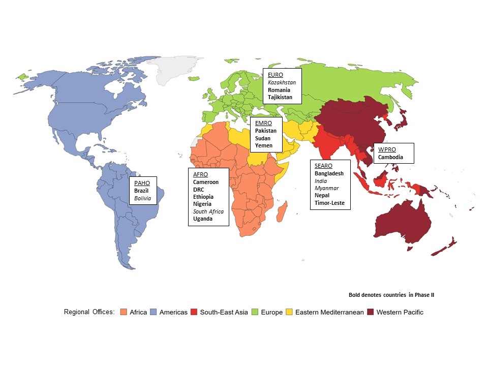 MCA and COVID-19 mitigation initiative map with BMGF countries MCA and COVID-19 mitigation initiative map with BMGF countries