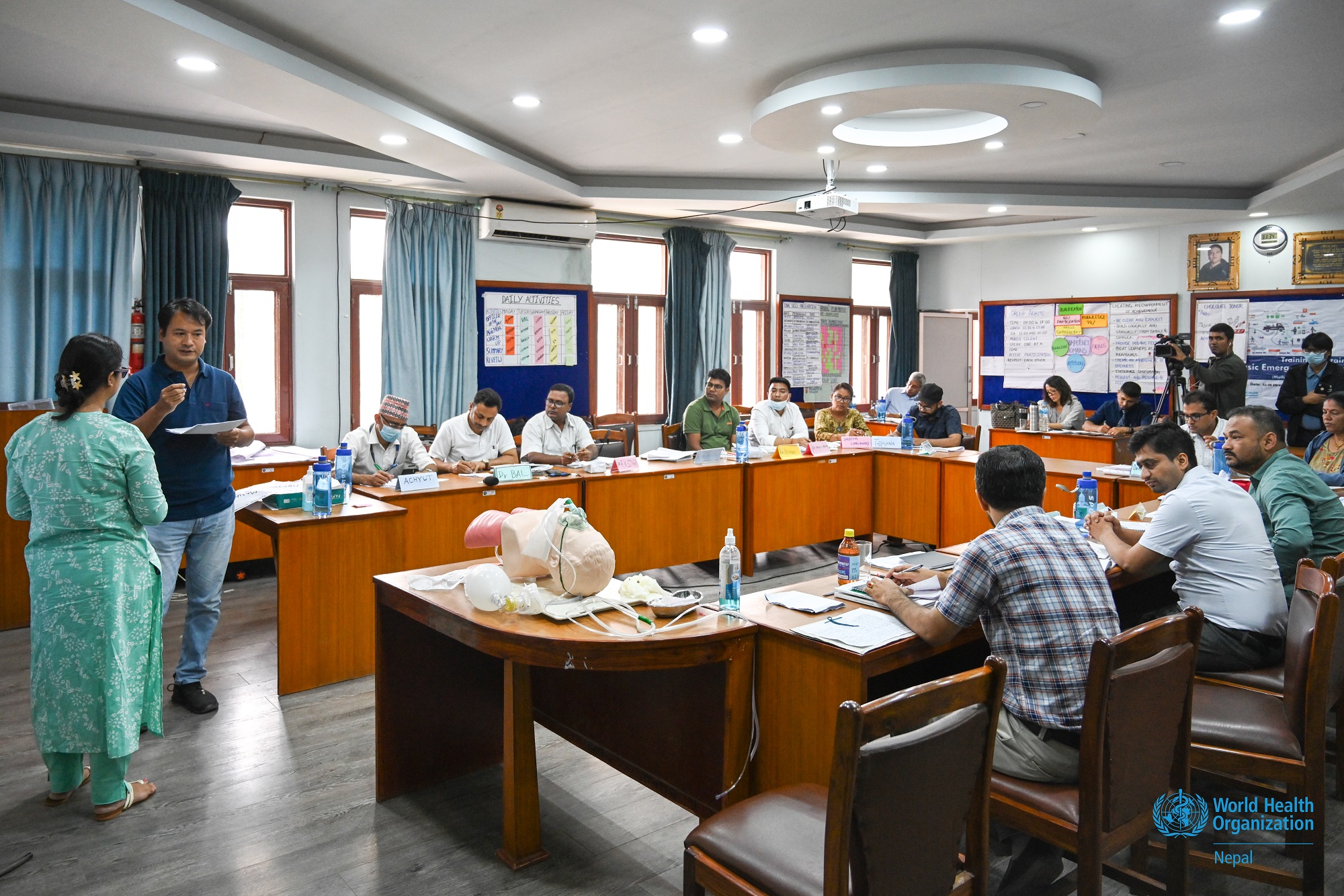 A glimpse of the role playing sessions held during the BEMT ToT at NHTC_1_DSC_9086