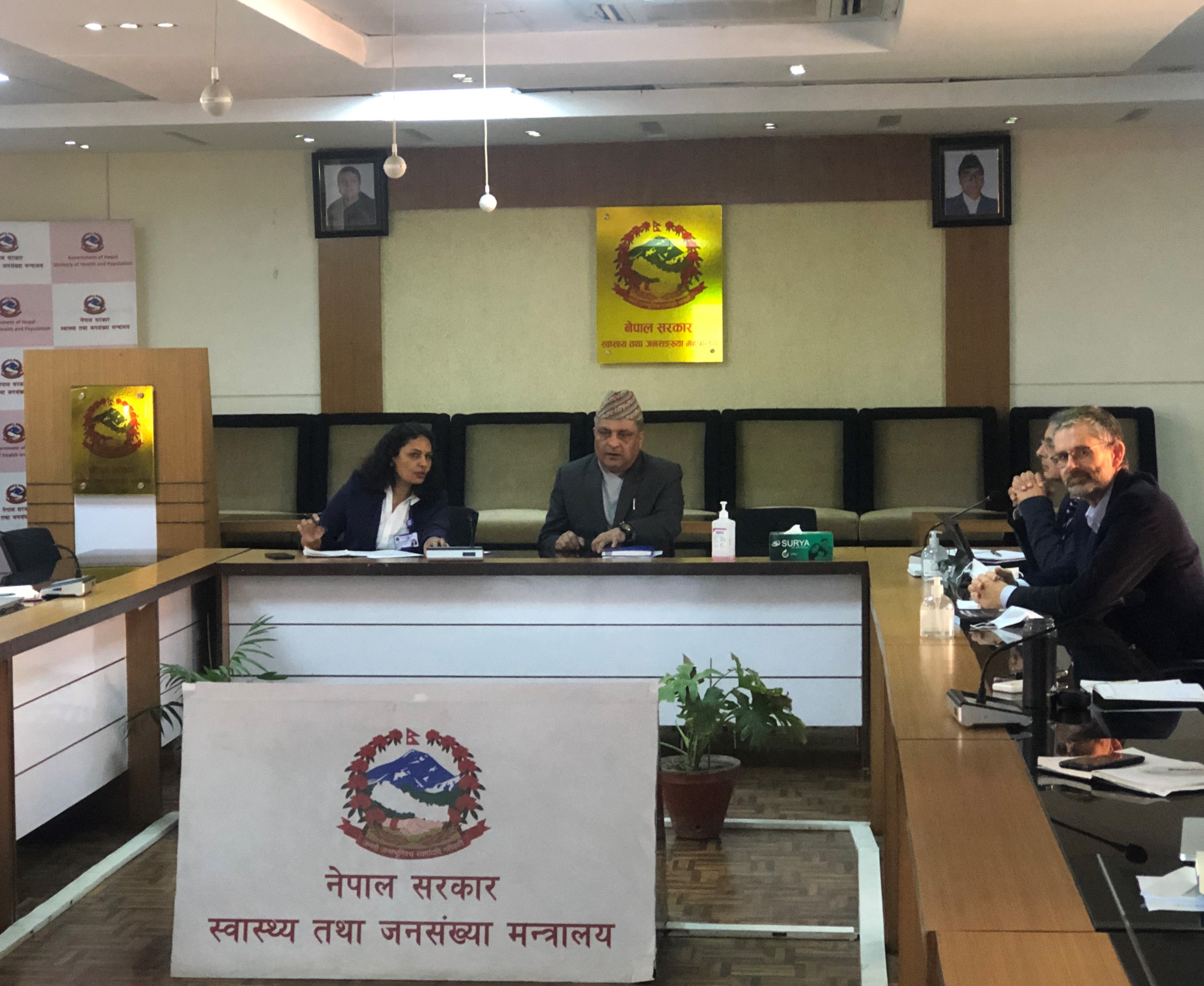 Call with Secretary and other officials at MoHP with SAFER Nepal joint mission _3