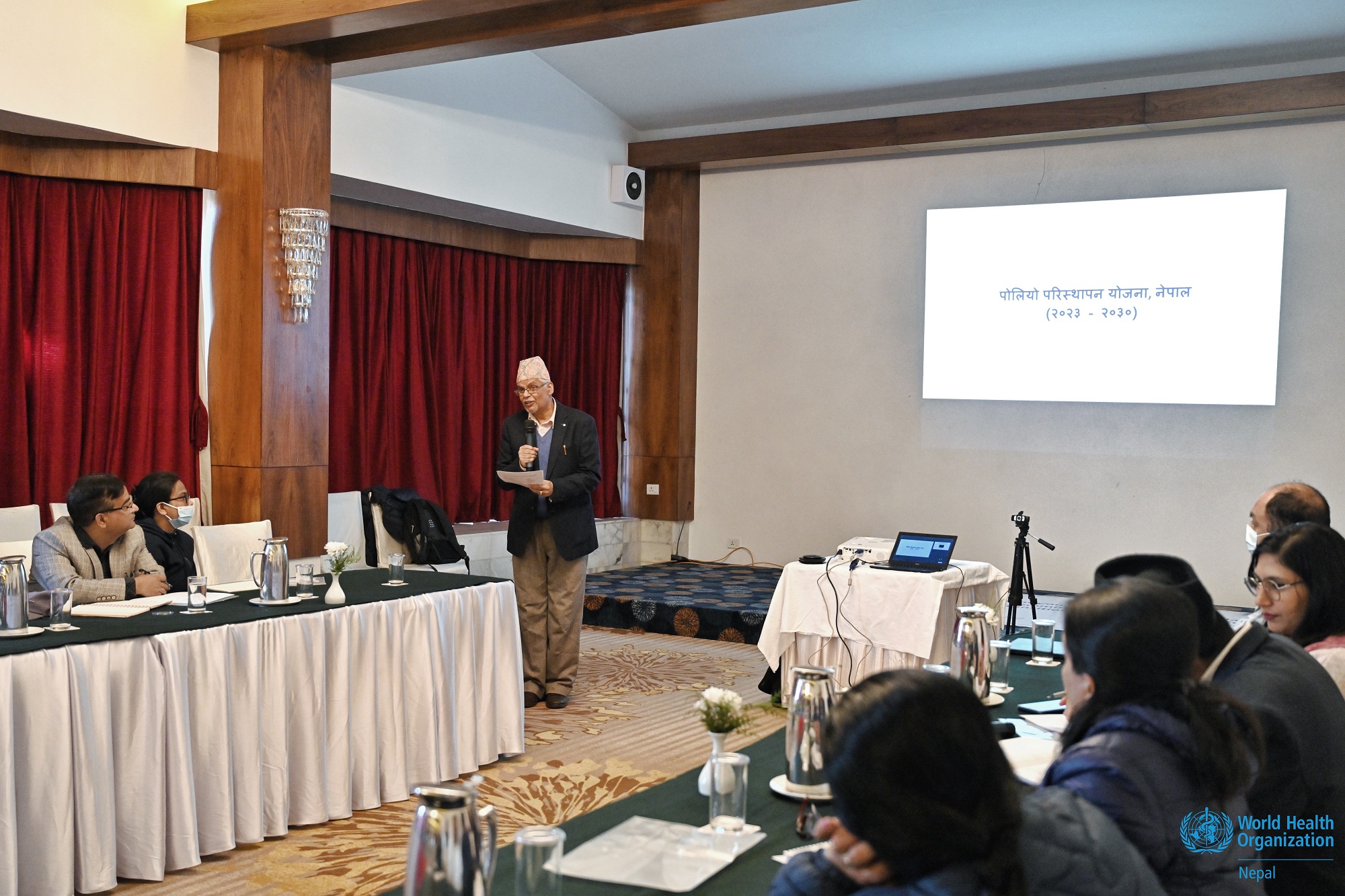 Dr Balkrishna Suvedi_1_High-Level Consultative Meeting held to finalize Polio Transition Plan and Polio Outbreak Response Plan for Nepal