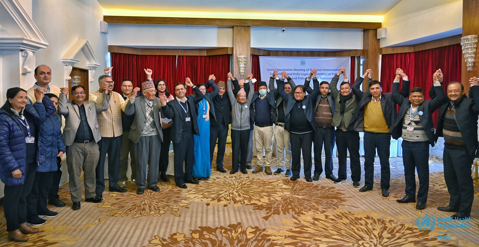 Group Photo_High-Level Consultative Meeting held to finalize Polio Transition Plan and Polio Outbreak Response Plan for Nepal