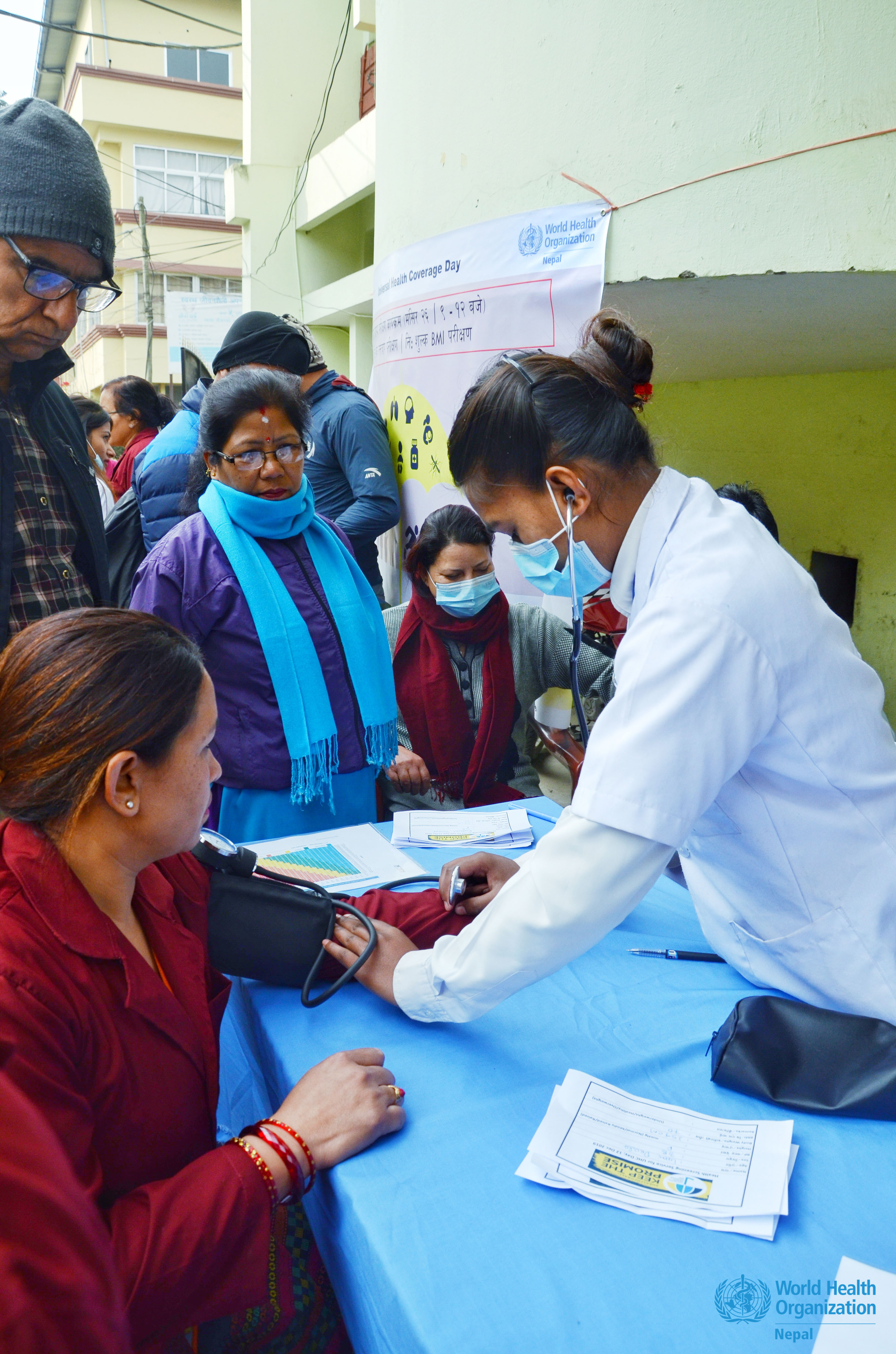 11AserviceseekergettingherbloodpressurecheckedattheUHCDay2019HealthScreeningat