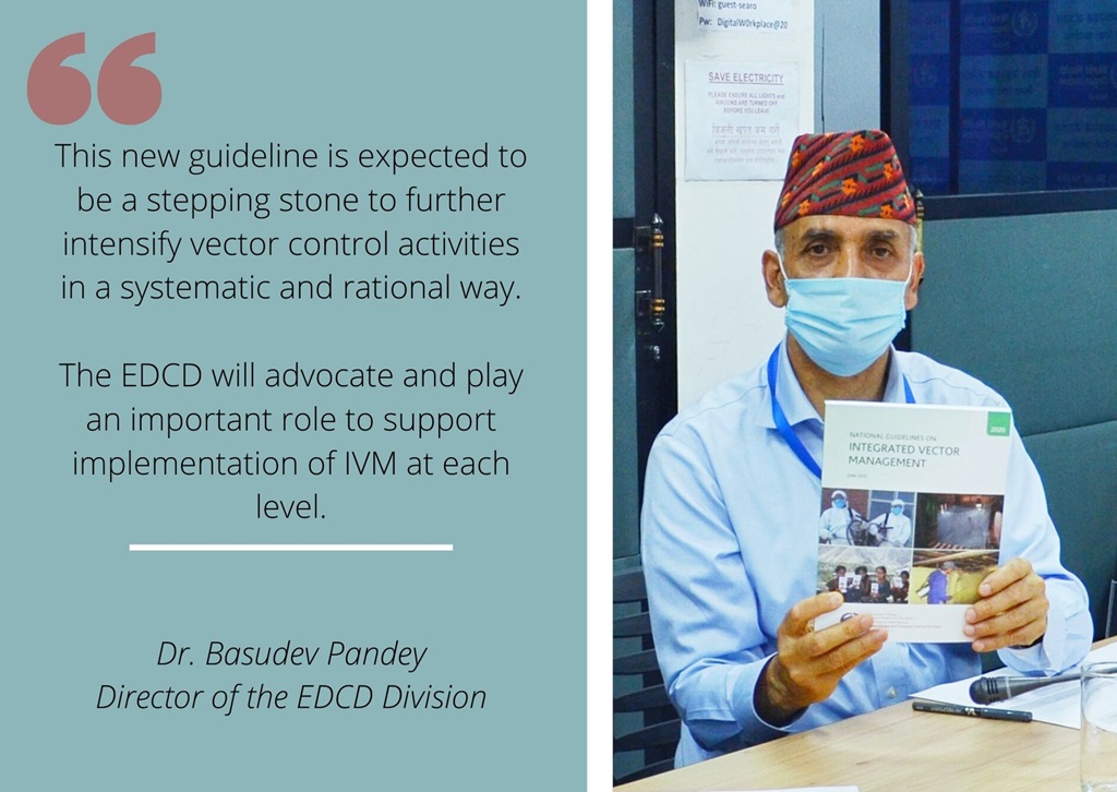 Dr Basudev Pandey, Director of the EDCD Division_IVM 2020 Quote