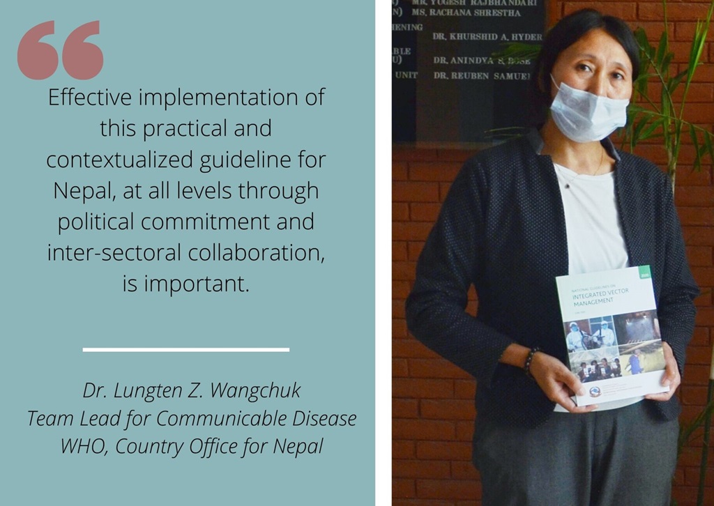 Dr Lungten Z. Wangchuk, Team Lead for Communicable Disease, at the WHO, Country Office for Nepal_IVM 2020 Quote